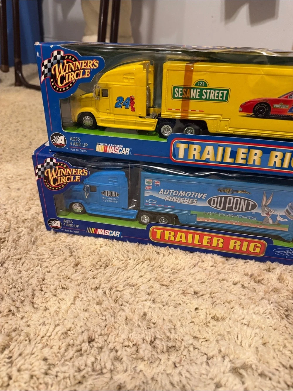 Die-Cast Trailer Rig Playset - Blue and Yellow